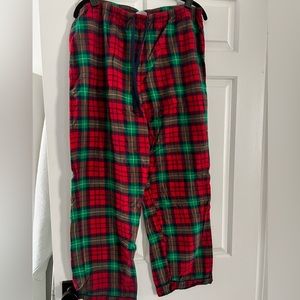 Wondershop Women's Red & Green Tartan Plaid Cotton Flannel Pajama Pants Larger